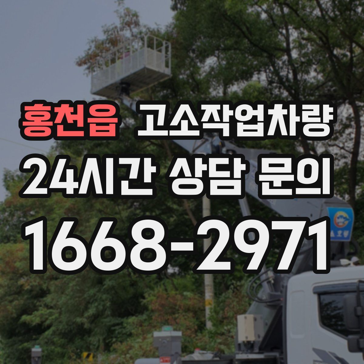 홍천읍 고소작업차량