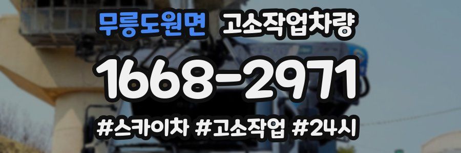무릉도원면 고소작업차량