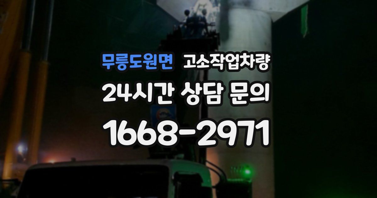 무릉도원면 고소작업차량