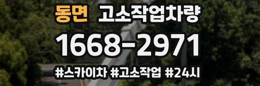동면 고소작업차량