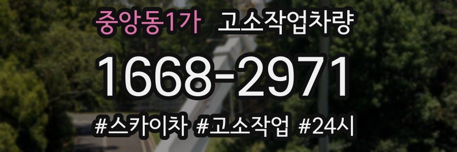 중앙동1가 고소작업차량