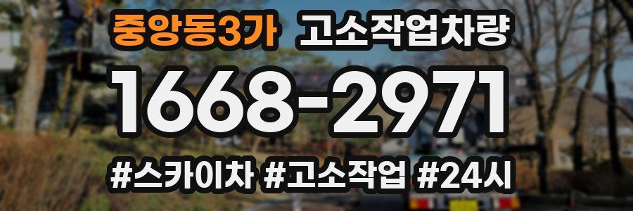 중앙동3가 고소작업차량