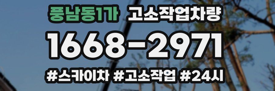 풍남동1가 고소작업차량