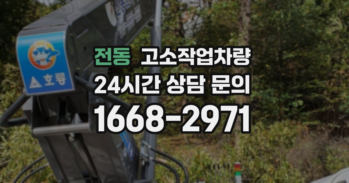 전동 고소작업차량