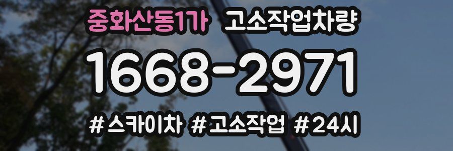 중화산동1가 고소작업차량