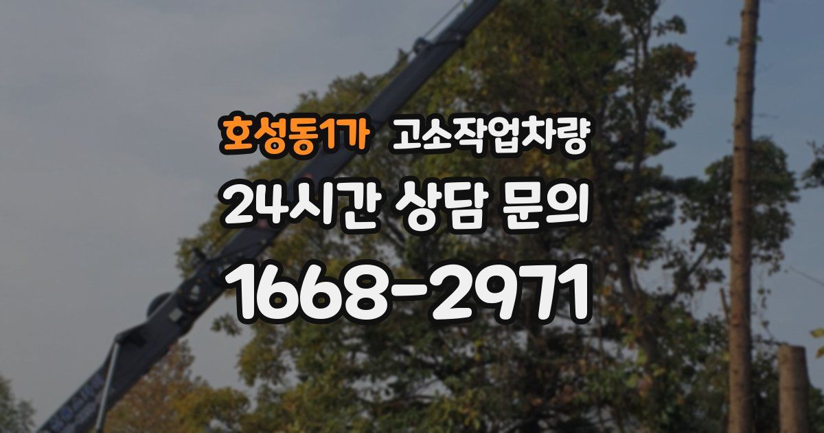 호성동1가 고소작업차량