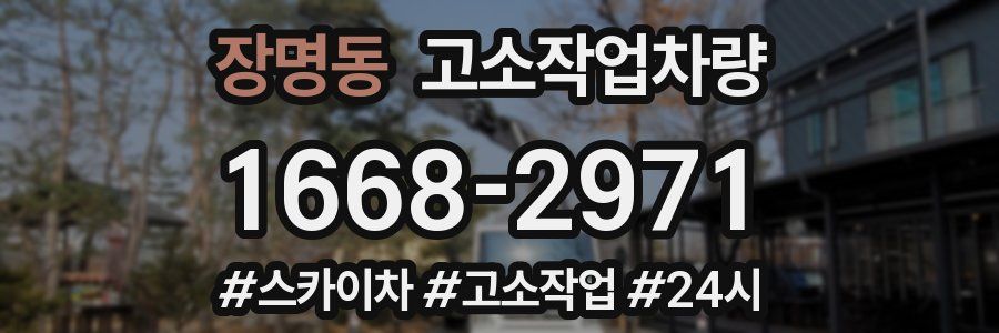 장명동 고소작업차량