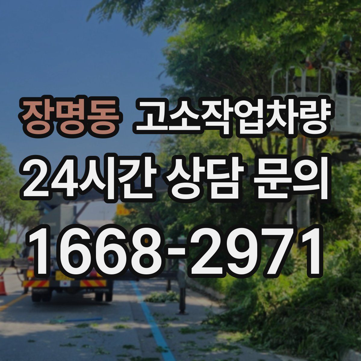 장명동 고소작업차량
