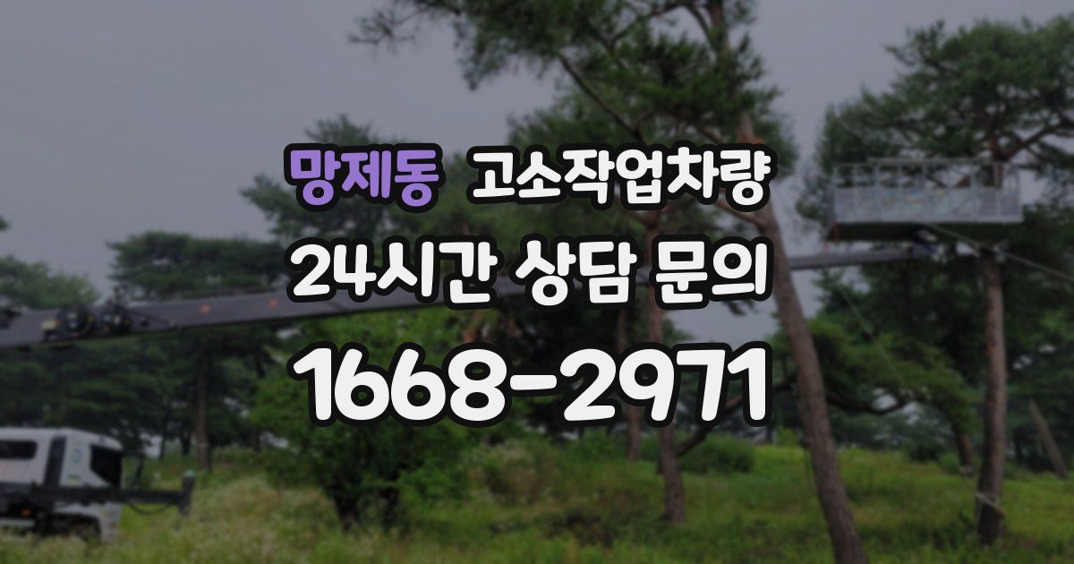 망제동 고소작업차량