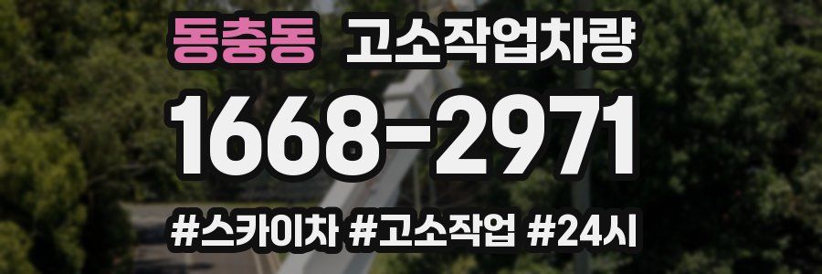 동충동 고소작업차량