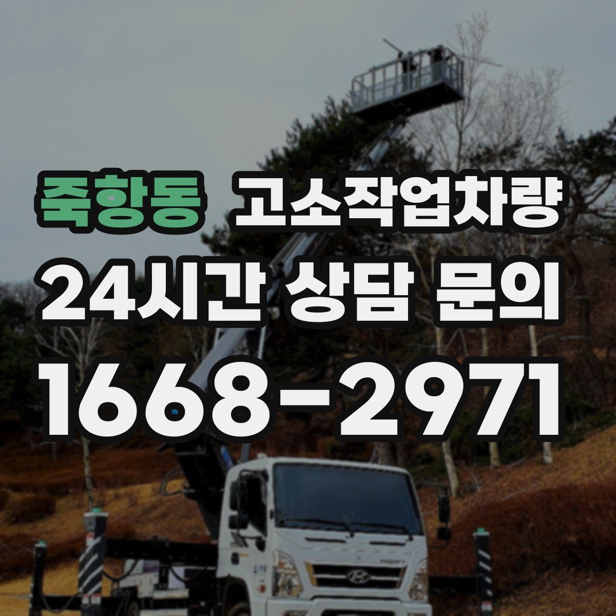 죽항동 고소작업차량