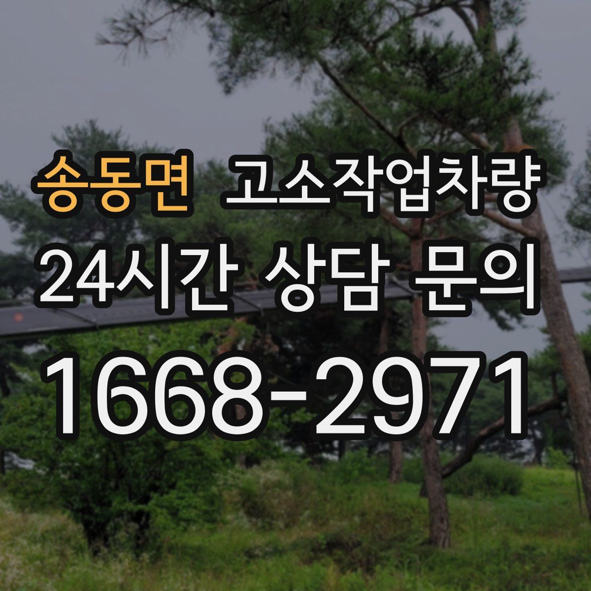 송동면 고소작업차량