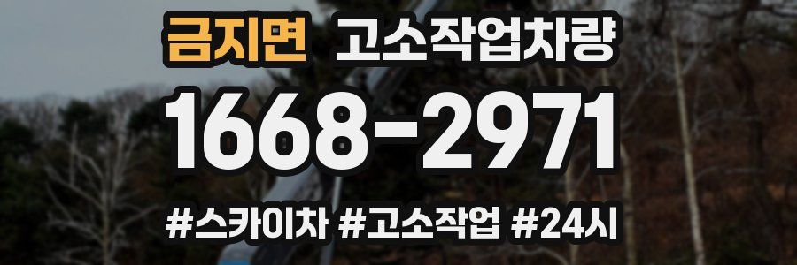 금지면 고소작업차량