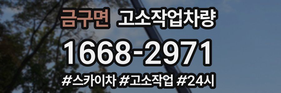 금구면 고소작업차량