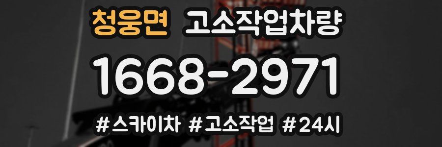 청웅면 고소작업차량