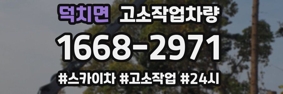 덕치면 고소작업차량