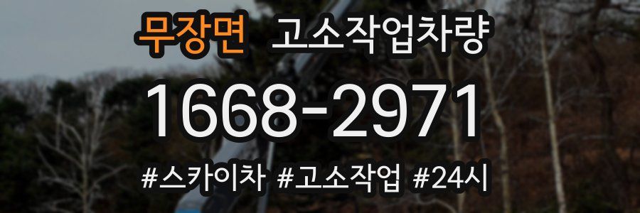 무장면 고소작업차량
