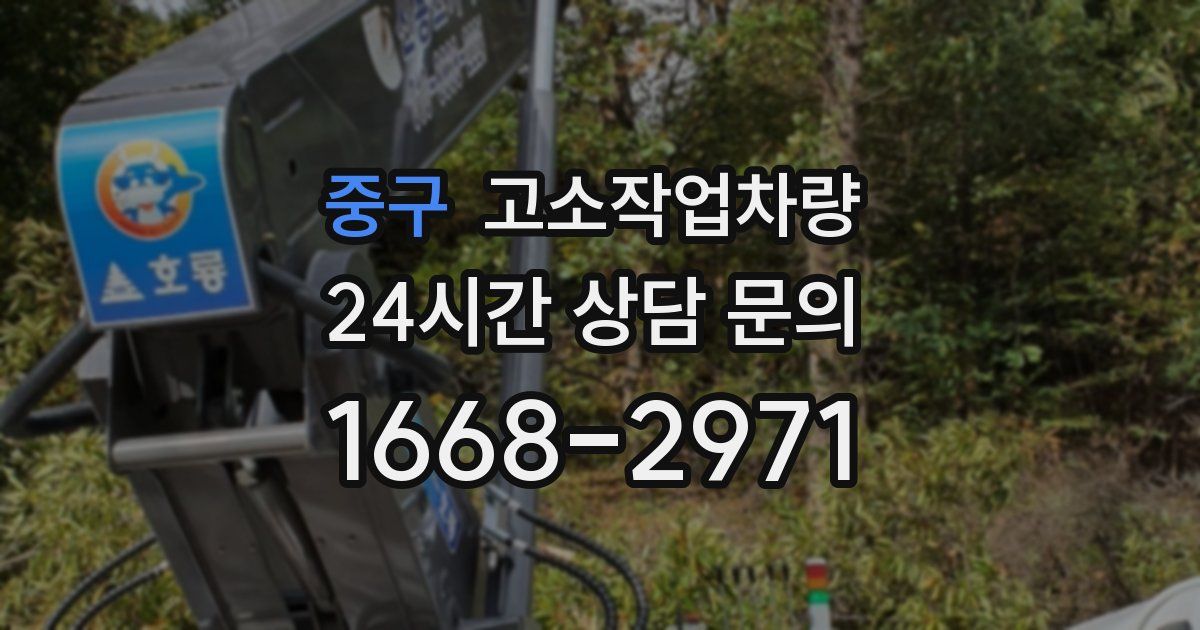중구 고소작업차량