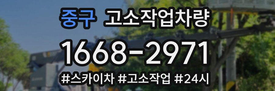 중구 고소작업차량