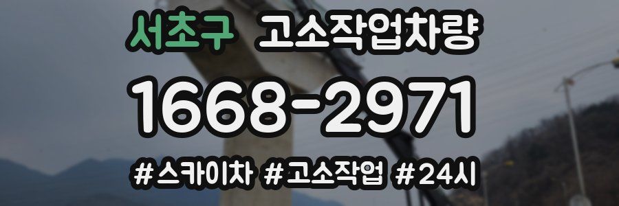 서초구 고소작업차량