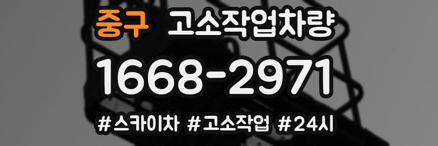 중구 고소작업차량
