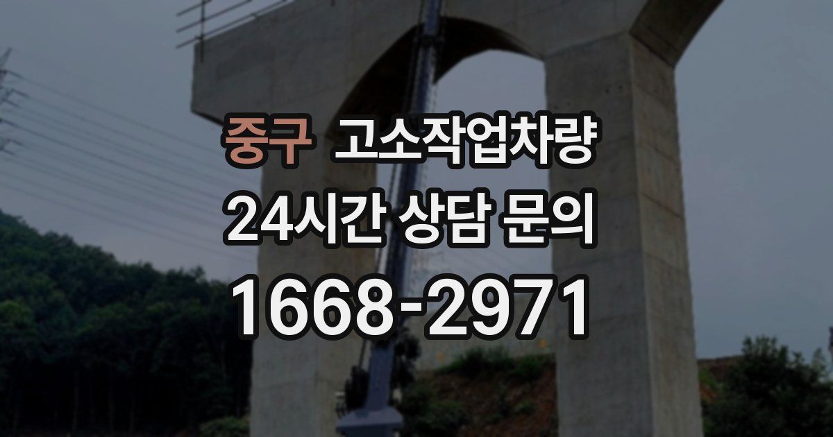 중구 고소작업차량