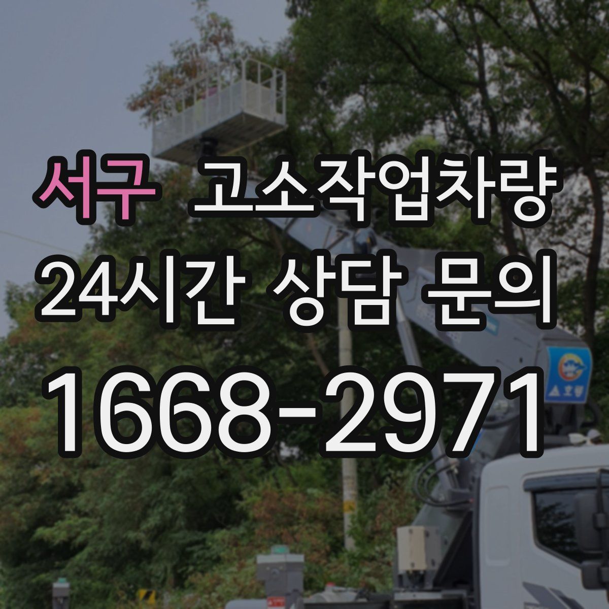 서구 고소작업차량