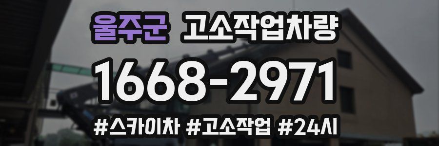 울주군 고소작업차량