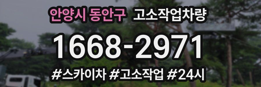 안양시 동안구 고소작업차량