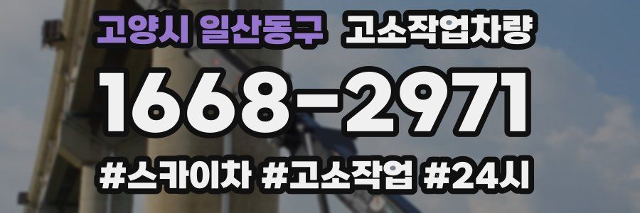 고양시 일산동구 고소작업차량