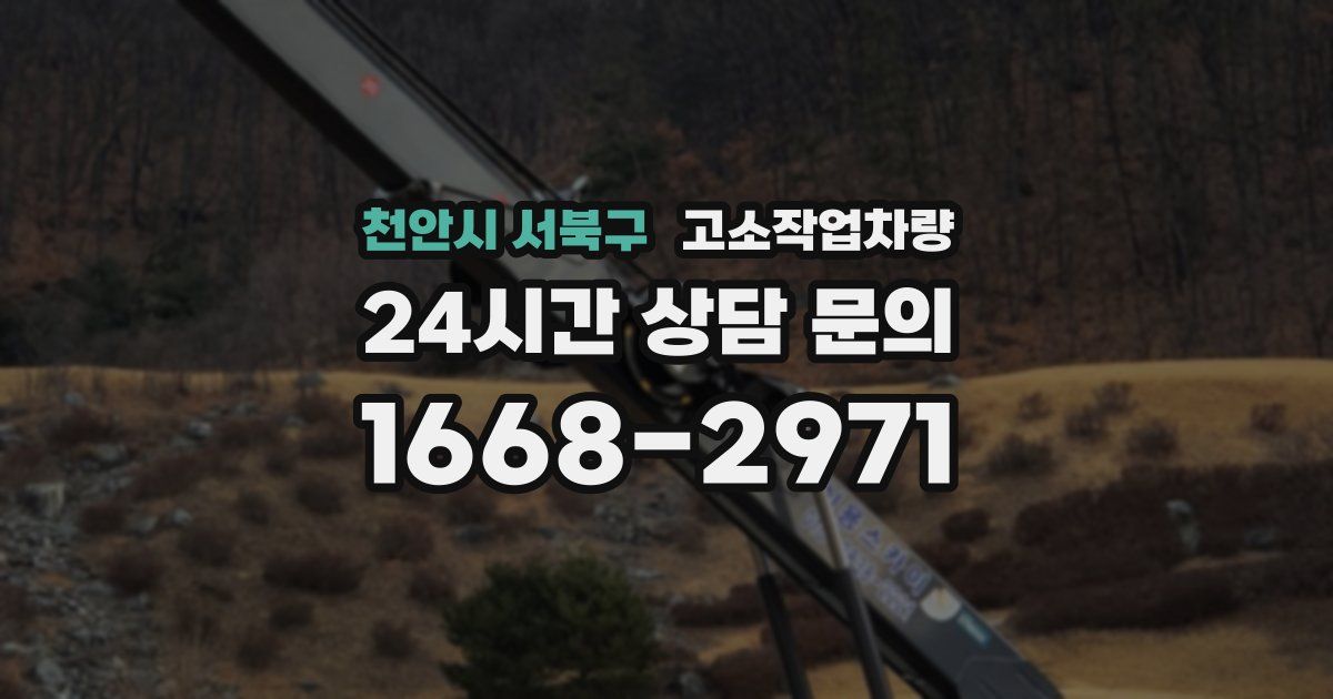 천안시 서북구 고소작업차량
