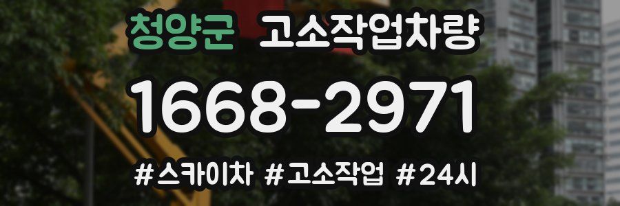 청양군 고소작업차량