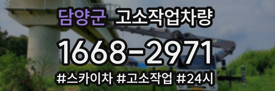 담양군 고소작업차량