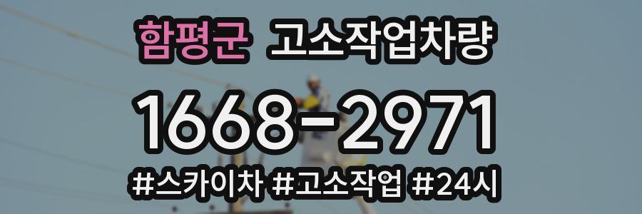 함평군 고소작업차량