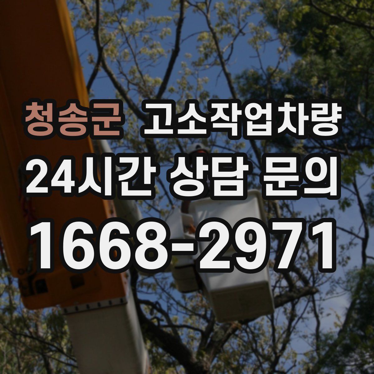 청송군 고소작업차량