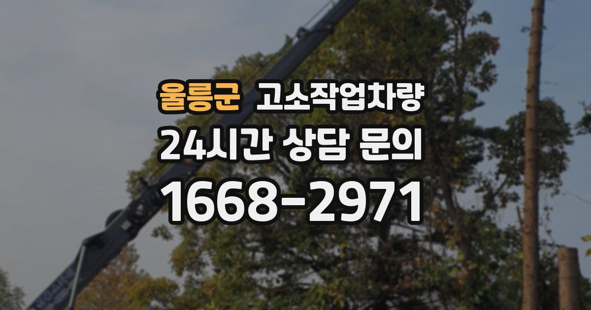 울릉군 고소작업차량