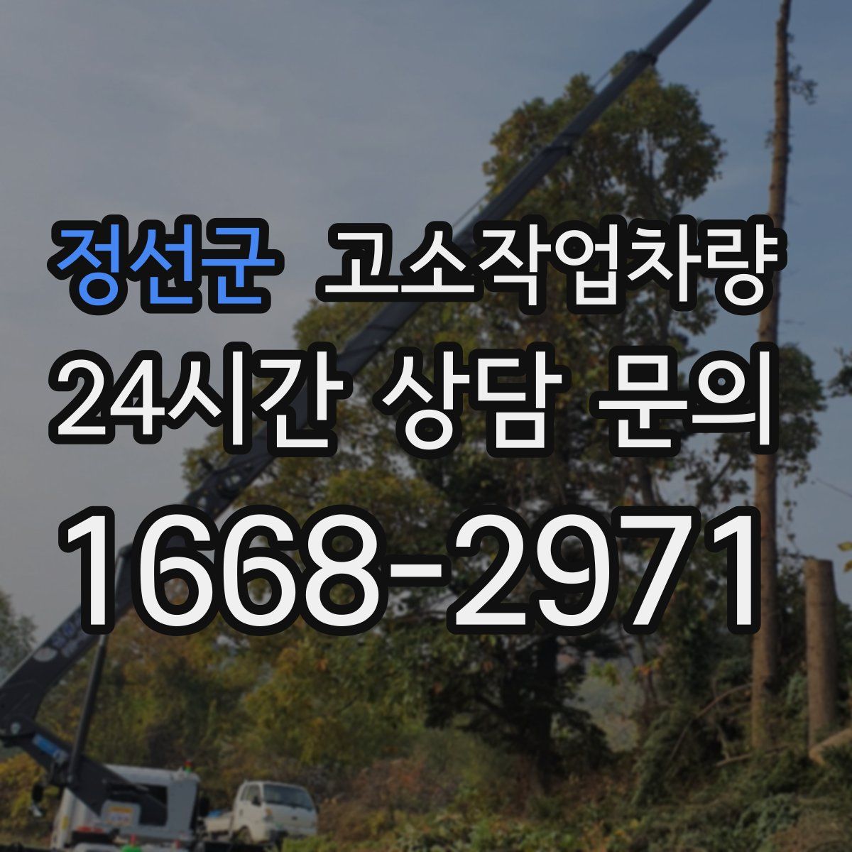 정선군 고소작업차량