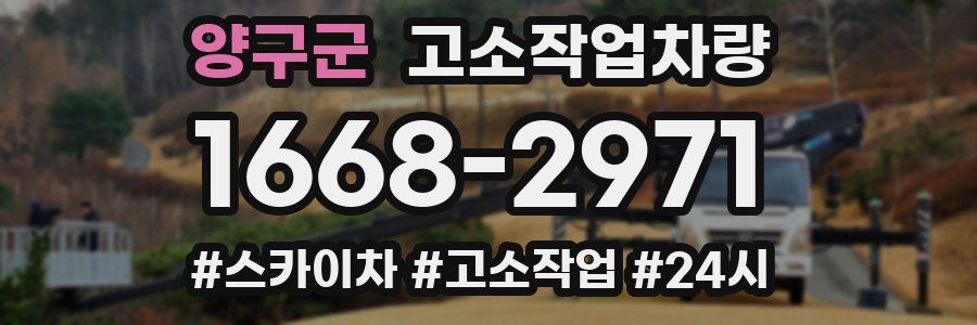 양구군 고소작업차량