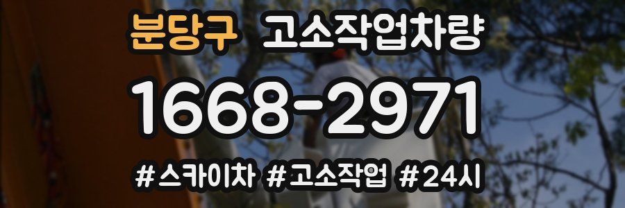 분당구 고소작업차량