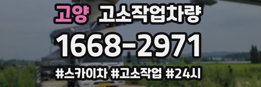 고양 고소작업차량