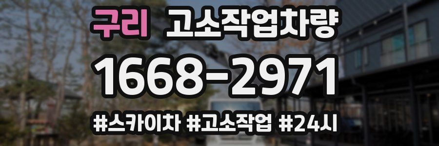 구리 고소작업차량