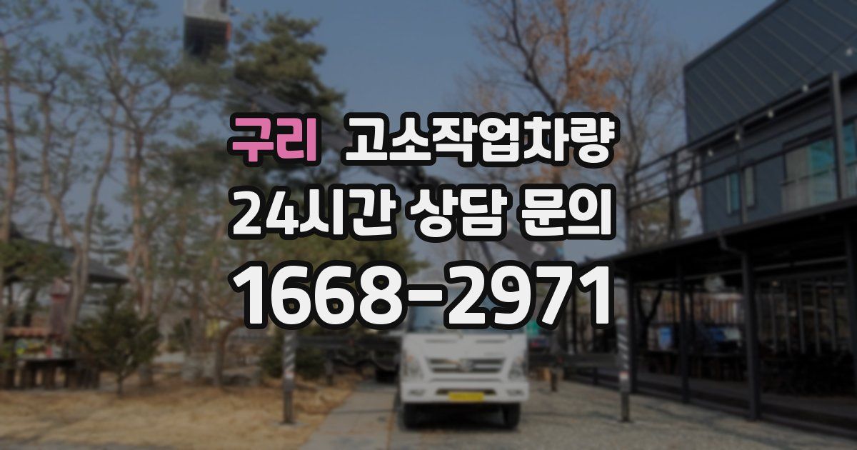 구리 고소작업차량