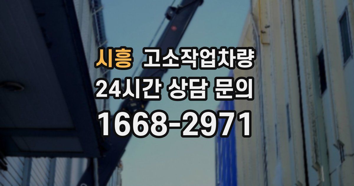 시흥 고소작업차량