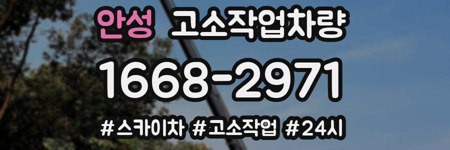 안성 고소작업차량