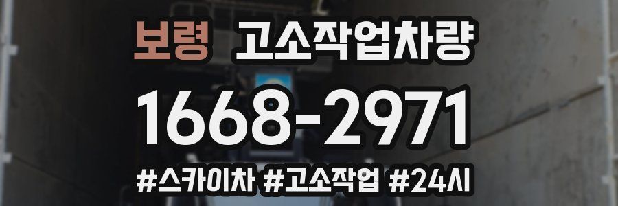 보령 고소작업차량