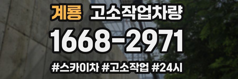계룡 고소작업차량