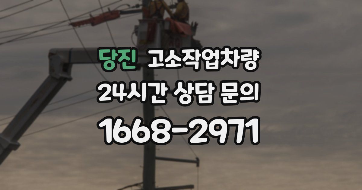 당진 고소작업차량