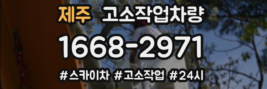 제주 고소작업차량