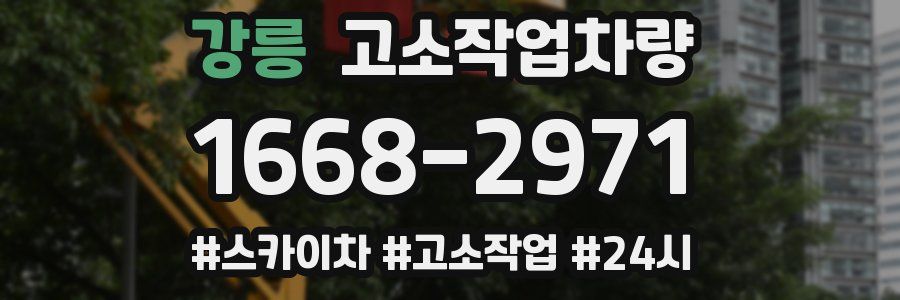 강릉 고소작업차량