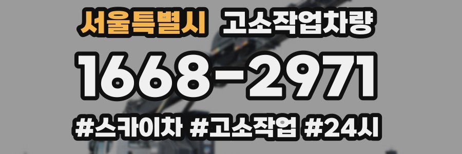 서울특별시 고소작업차량